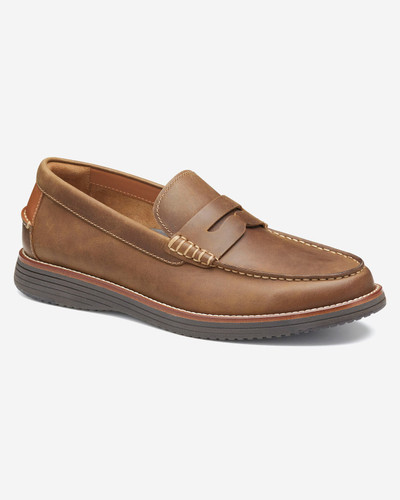 کفش کالج مردانه Johnston & Murphy Upton Penny Loafer چرم طبیعی