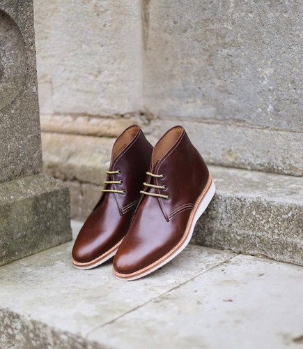 کفش بوت مردانه چرمی انگلیسی
